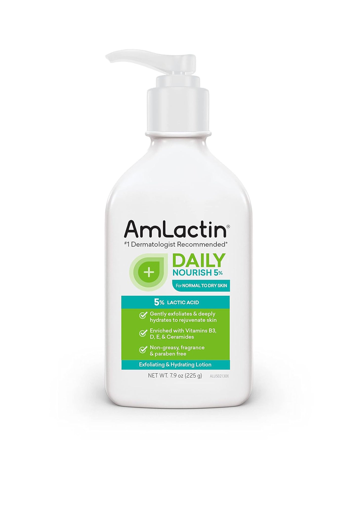 AmLactin Daily Nourish 5% Body Lotion with 5% Lactic Acid - vochtinbrengende crème voor de droge huid - 225g