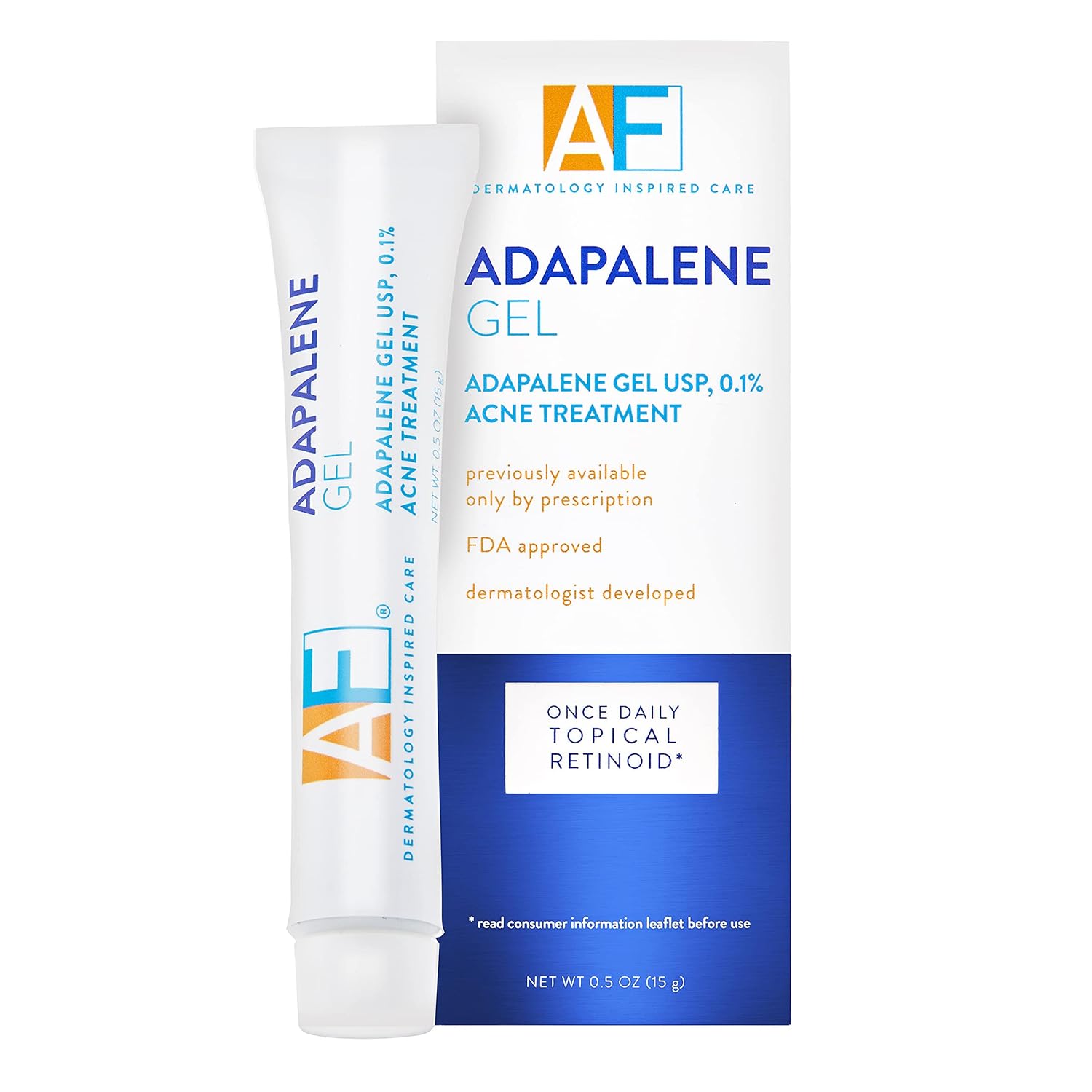 ACNE FREE, Adapalene Gel USP, 0.1%, Acne Treatment , 0.5 oz (15 g)