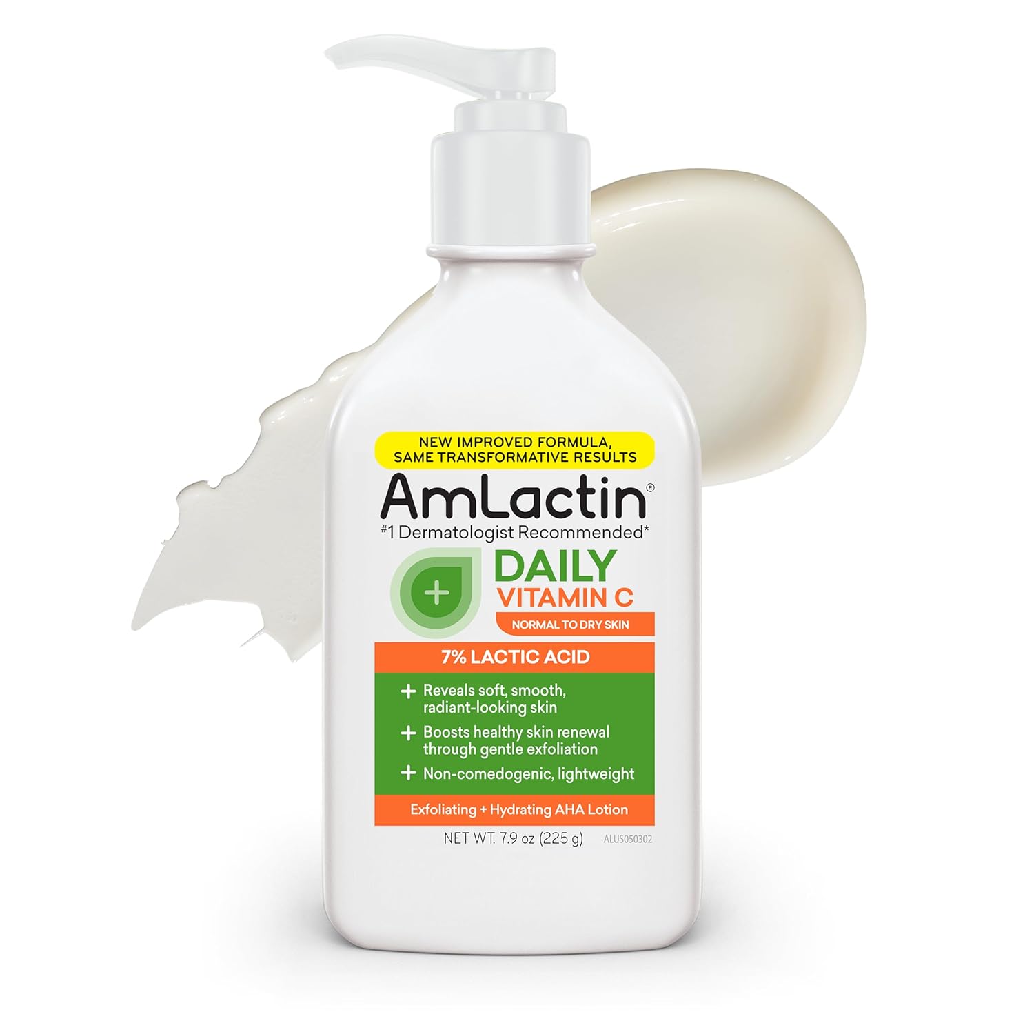 AmLactin Daily Vitamin C Lotion with 7% Lactic Acid AHA 225G