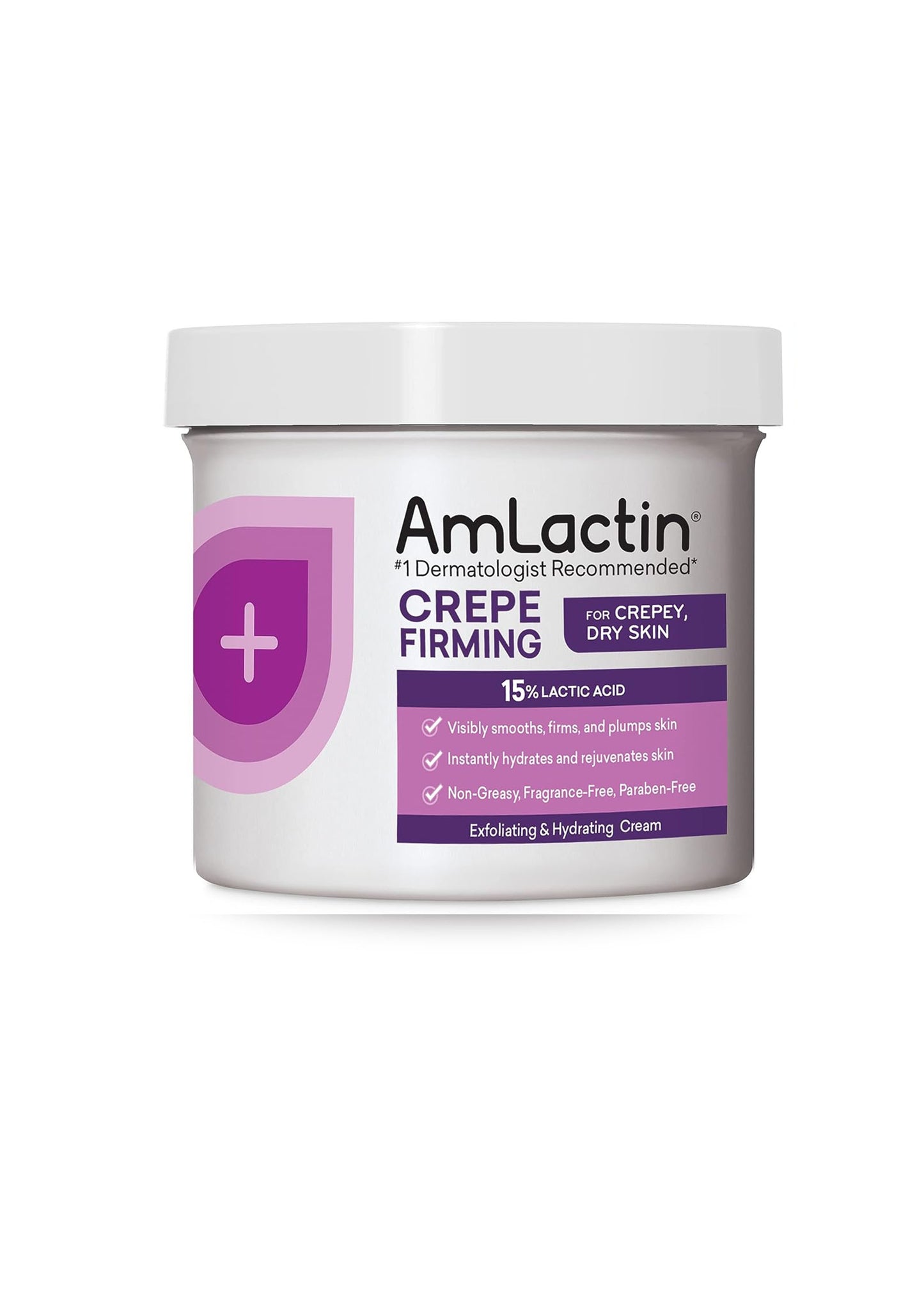 AmLactin - Cream - Lactic Acid - Exfoliator and Moisturizer for Dry Skin - 15% Lactic Acid - 340 g