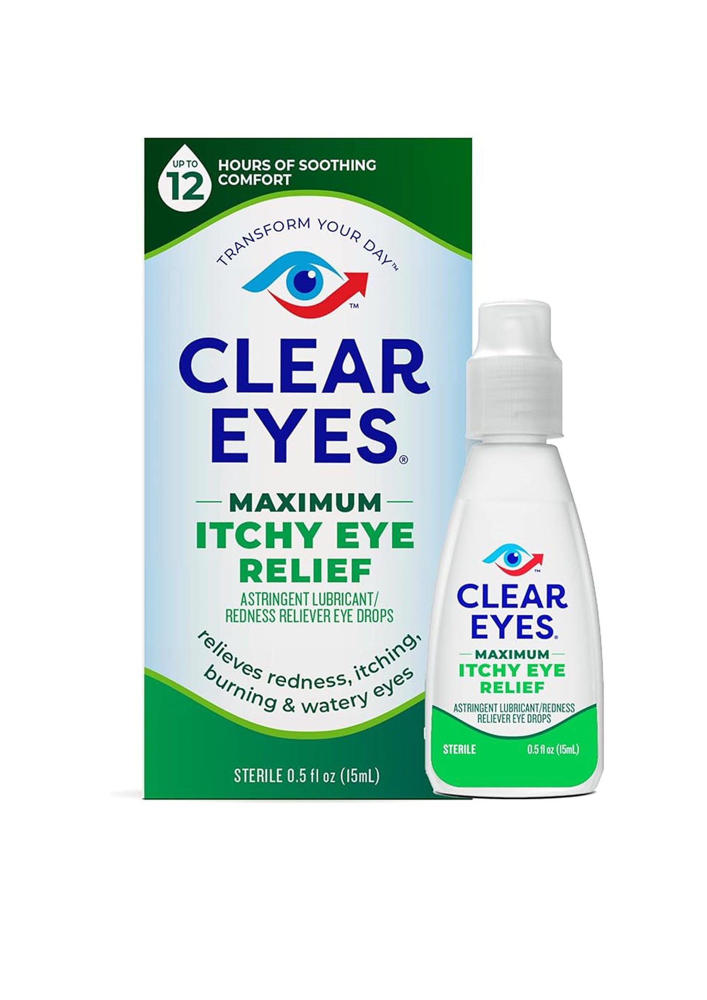 Clear Eyes Maximum Itchy Eye Relief Eye Drops - 15ml