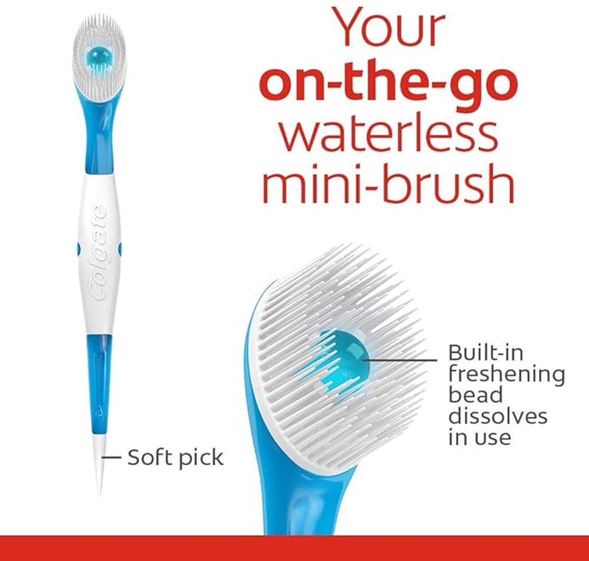 Colgate Max Fresh Wisp - Tanden - Disposable Mini Travel - Toothbrushes Peppermint - Voor Een Frisse Adem - 24 STUKS