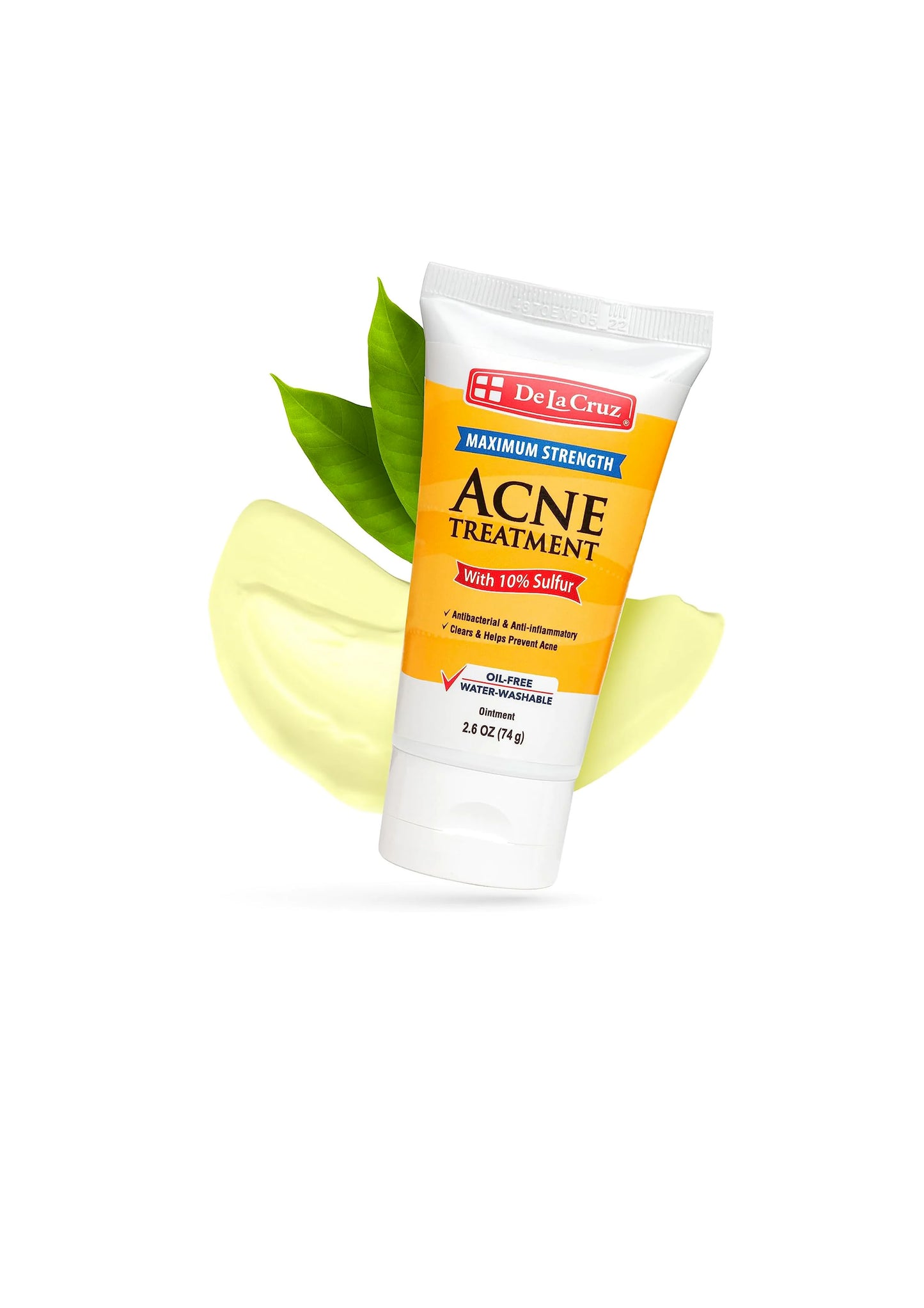 De La Cruz - Acne Treatment Ointment with 10% Sulfur - 74 g