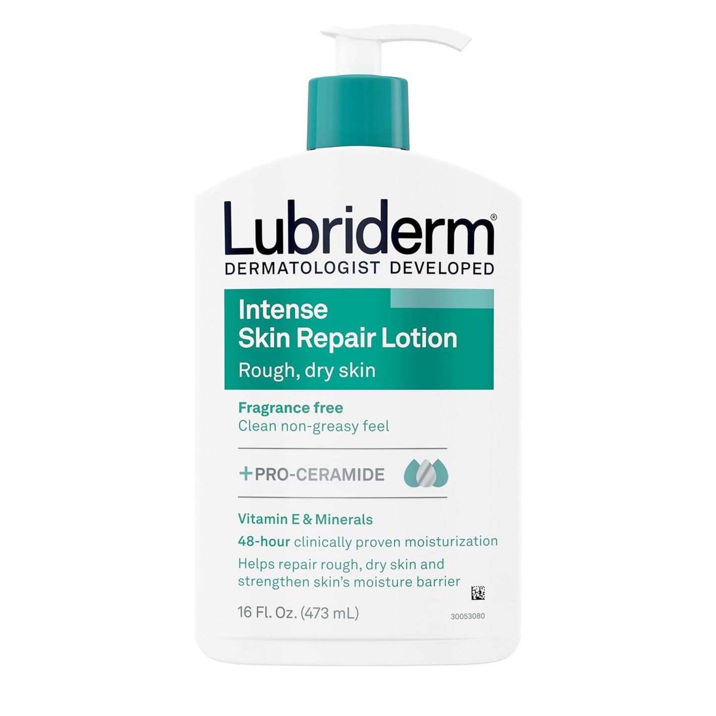 Lubriderm Intense Dry Skin Repair Lotion + Pro-Ceramide with Vitamin E - 473ml