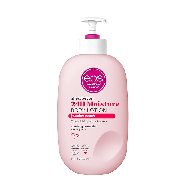 eos Shea Better Moisture Body Lotion - Jasmine Peach - 473ml