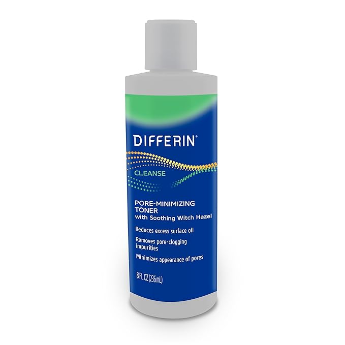 Differin Witch Hazel Toner for Face,- Voor acne gevoelige gevoelige huid,- 236ml