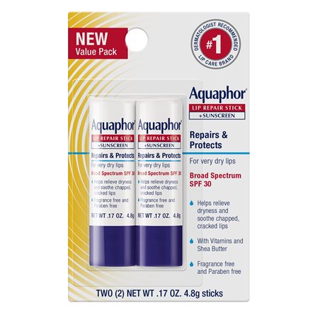 Aquaphor Lip Balm - Repair Stick voor lippen - SPF30 - 2 stuks