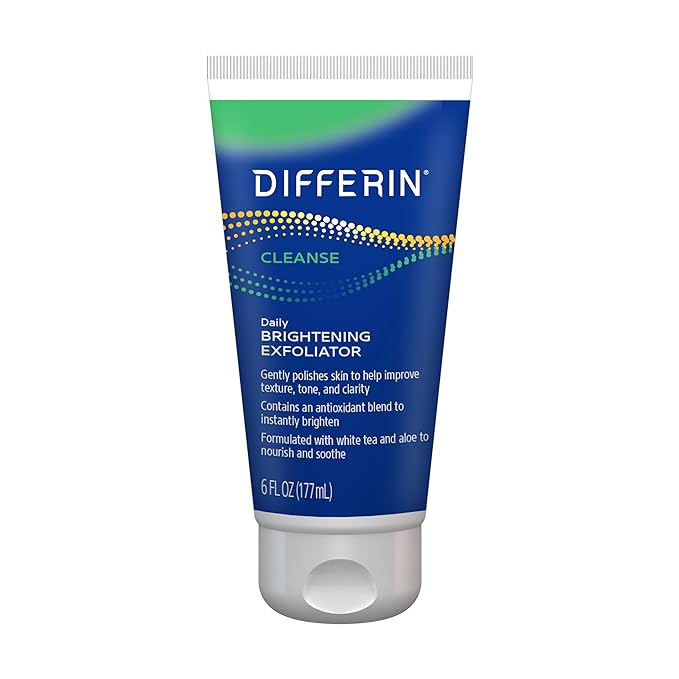 Differin Face Scrub Daily Brightening Exfoliator, Voor acnegevoelige huid - 177ml