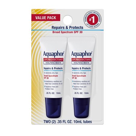 Aquaphor lip Protectant + Sunscreen breed spectrum SPF 30  - lippenbalsem