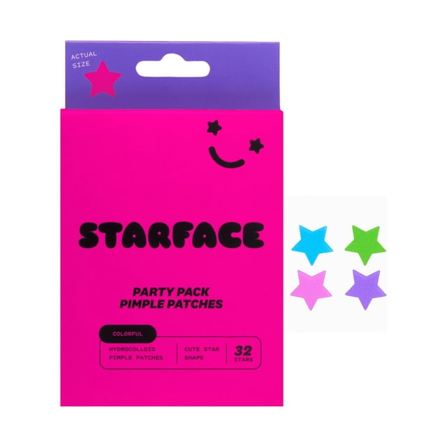 Starface Party Pack Hydro-Star Pimple Patches 32 Count for All Skin Types