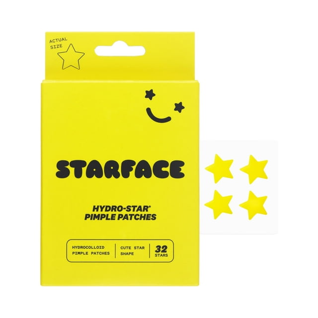 Starface - Yellow Hydro-Star Pimple Patches 32 Count