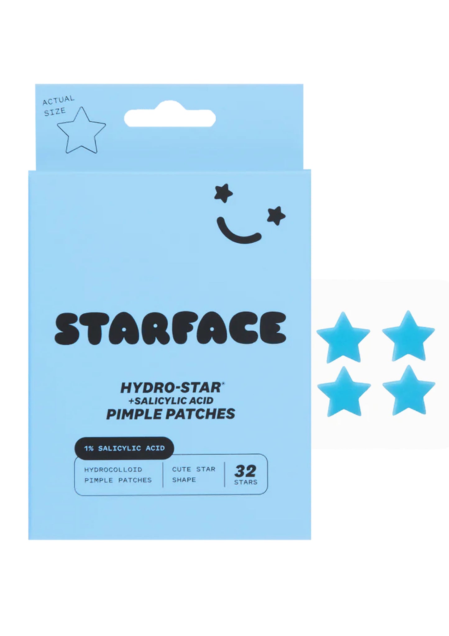 Starface Salicylic Acid Hydro-Star Pimple Patches 32 Count for All Skin Types