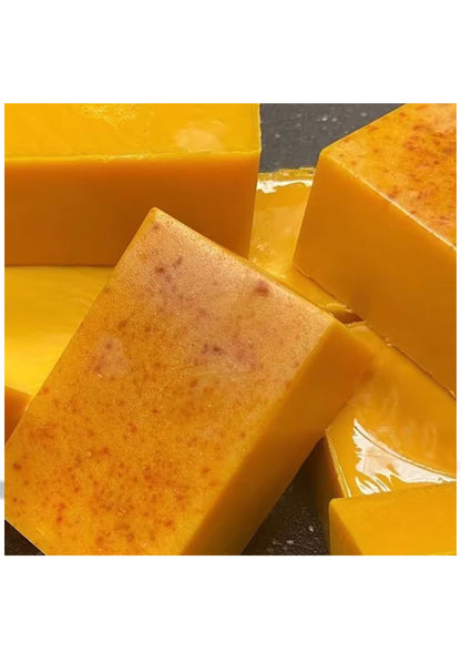 Kojic Acid - Hand Made Brightening Facial Dark Spots Remover Lemon Organic Ginger Turmeric And Kojic Acid Soap  - voor donkere vlekken Citroen Biologische gember-kurkuma en kojiczuurzeep Handgemaakt