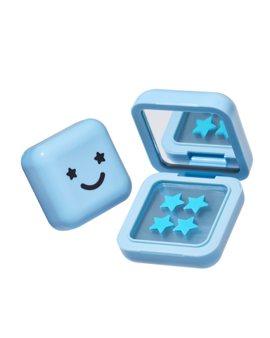 Starface - Hydro-Star + Salicylic Acid Pimple Patches Blue Compact - Deeper Spots, Cute Star Shape, Vegan, 32 count