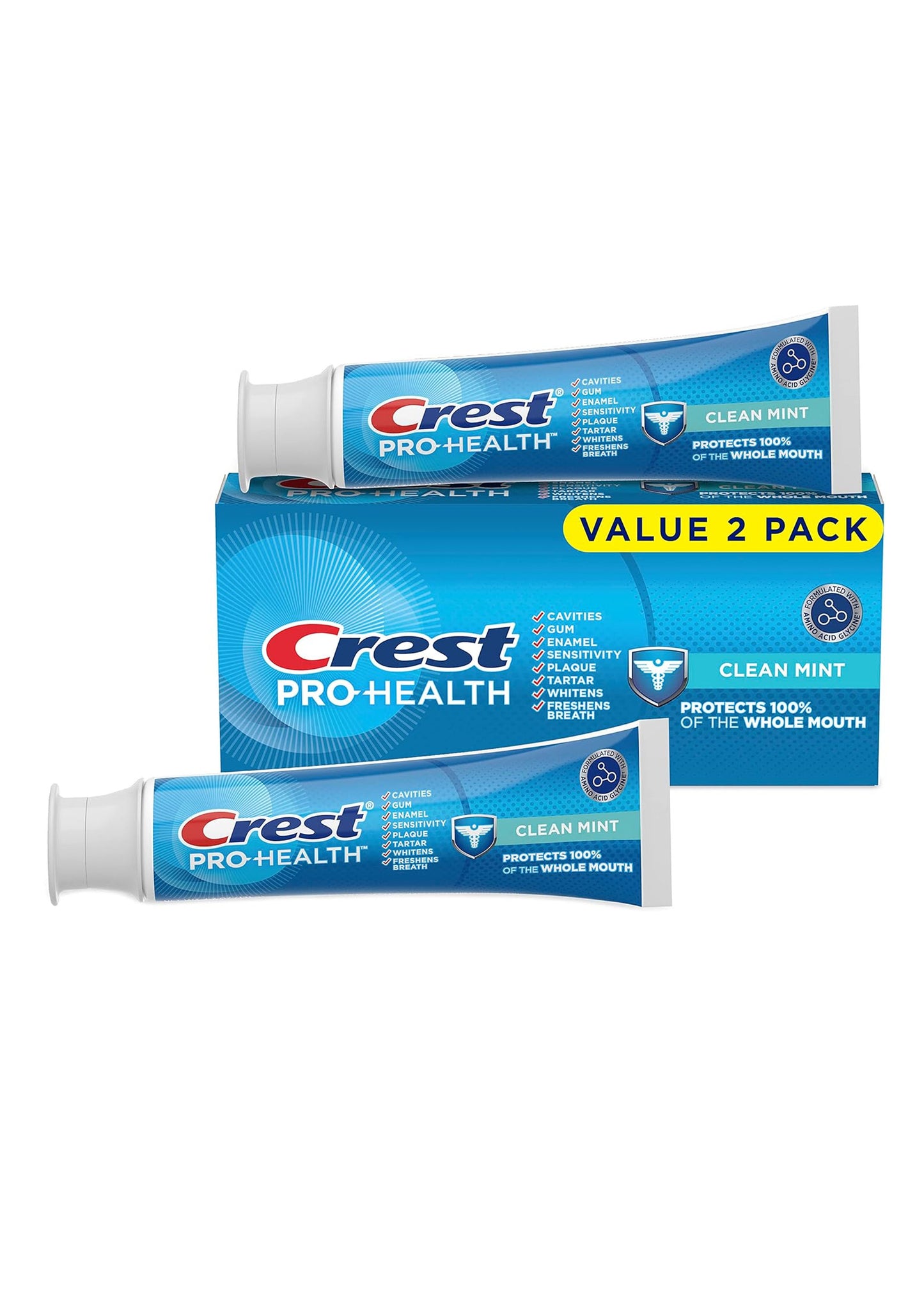 Crest Pro-Health Clean Mint Toothpaste -   Pack 2